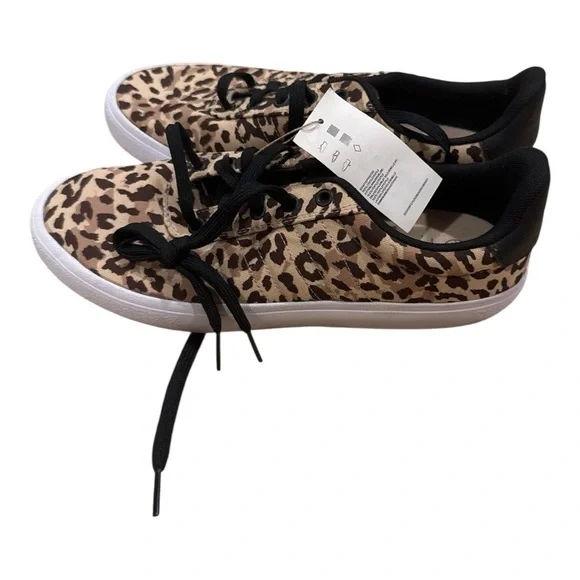 ADIDAS Leopard Print Women's Sneakers - Picture 2 of 5
